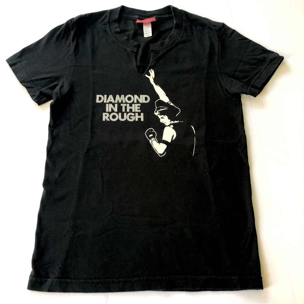 FanClub t-shirt “Diamond in the Rough” 100% cotton black one size / medium